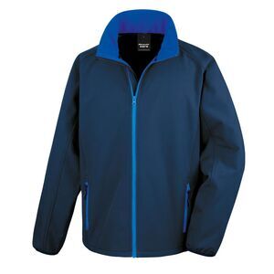 Result Mens Core Printable Softshell Jacket / Navy / Royal